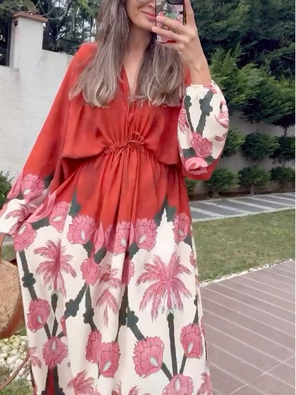 SS24 Floral Loose Maxi Dress